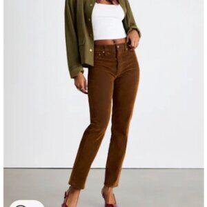 Brown Denim High Rise Jeans